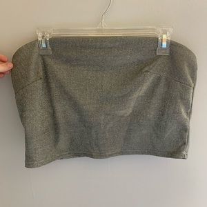 Silver Sparkle Crop Top